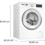 BOSCH Perilica rublja serija 6 WUU28T42 9 kg, 1400 o/min, može se ugraditi ispod - Slika 5