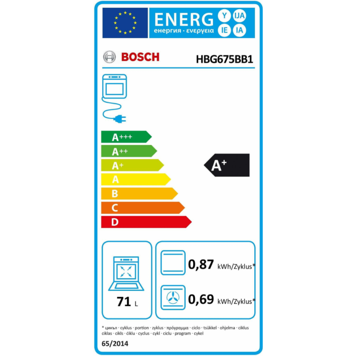 BOSCH Pećnica za pirolizu serije 8 HBG675BB1 Može se naknadno opremiti teleskopskim produžetkom, samočišćenjem pirolizom, s AutoPilotom - Slika 7