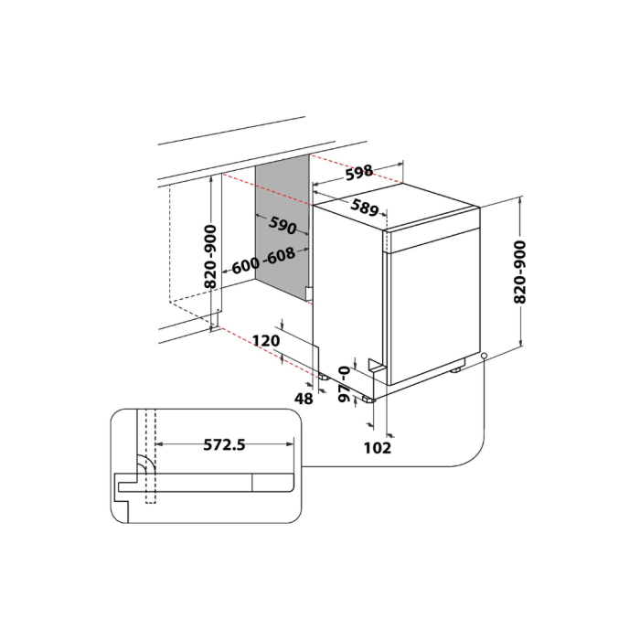 BAUKNECHT Podpultna perilica posuđa OBUC Ecosilent 8650 14 posuđa - Slika 8