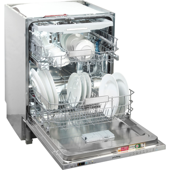 PRIVILEG potpuno integrirana perilica posuđa P0I ECO D541 S 14 postavki, 14 postavki, Fast&Clean 28' - učinkovito čišćenje u 28 minuta - Slika 6