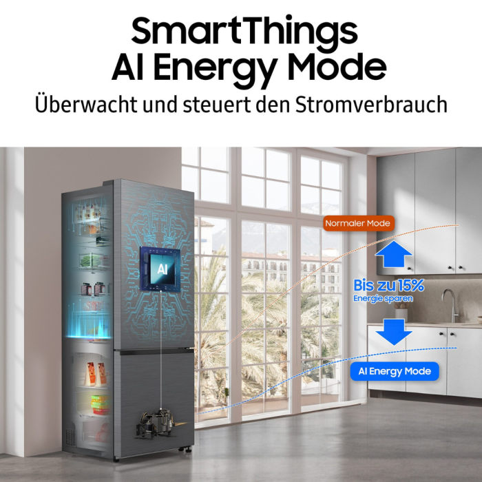 SAMSUNG Kombinacija hladnjak/zamrzivač RB53DG703CB1 Visina 203 cm, širina 75,9 cm, ekstra širina 75 cm, NoFrost - Slika 6