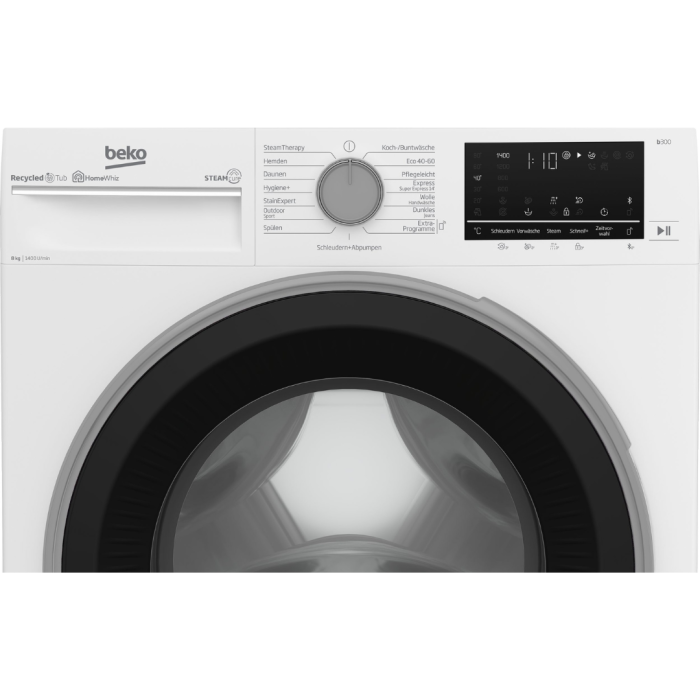 BEKO Perilica rublja b300 B3WFU58415W1 8 kg, 1400 okretaja u minuti, SteamCure - 99% bez alergena - Slika 10