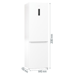 GORENJE kombinacija hladnjaka i zamrzivača NRK620B61W4OT nema odmrzavanja zahvaljujući NoFrostPlus, CrispZone s kontrolom vlažnosti - Slika 5