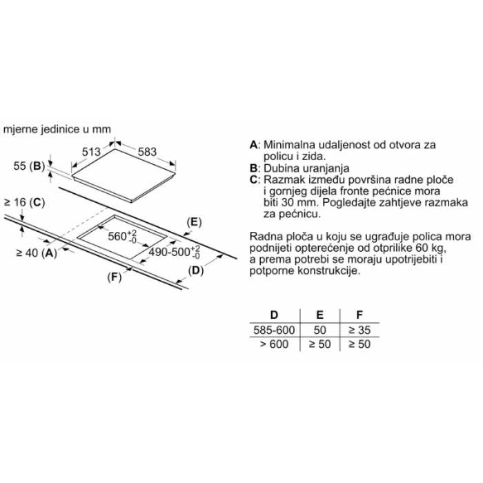 BOSCH indukcijska ploča serije 4 PIF645BB5E - Slika 5