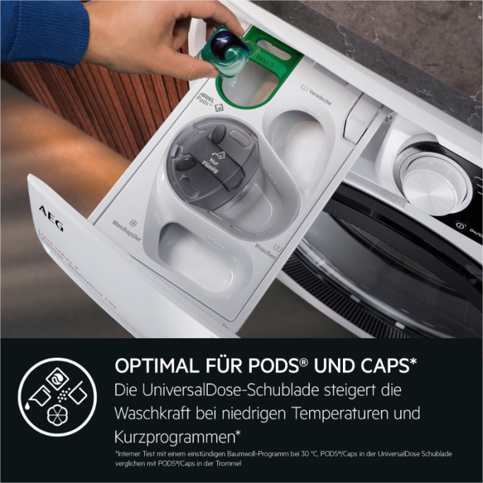 AEG perilica rublja LR7EA410FL 914501653 ProSteam - parni program za 96% manju potrošnju vode - Slika 4