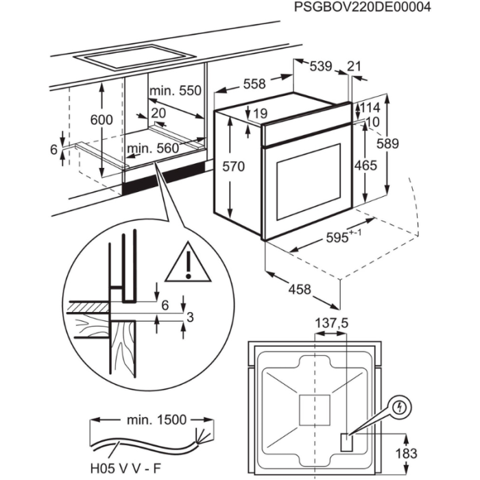 AEG Ugradbena pećnica serije 6000 BEE43511AB 60 cm, 65 l, sustav toplog zraka, funkcija roštilja - Slika 13