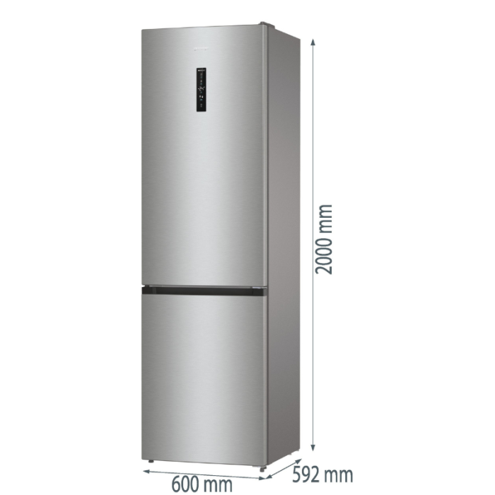 Bez naslova (800 x 800 piks.) - 2025-03-23T141554.572 GORENJE Kombinacija hladnjak-zamrzivač NRK620B61X4OT Nema odmrzavanja zahvaljujući NoFrostPlus, CrispZone s kontrolom vlažnosti - Slika 4