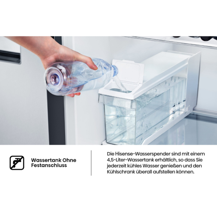 HISENSE Side-by-Side RSIM535AFE Dozator za vodu/led, NoFrost, sa spremnikom za vodu, proizveden u Europi - Slika 19