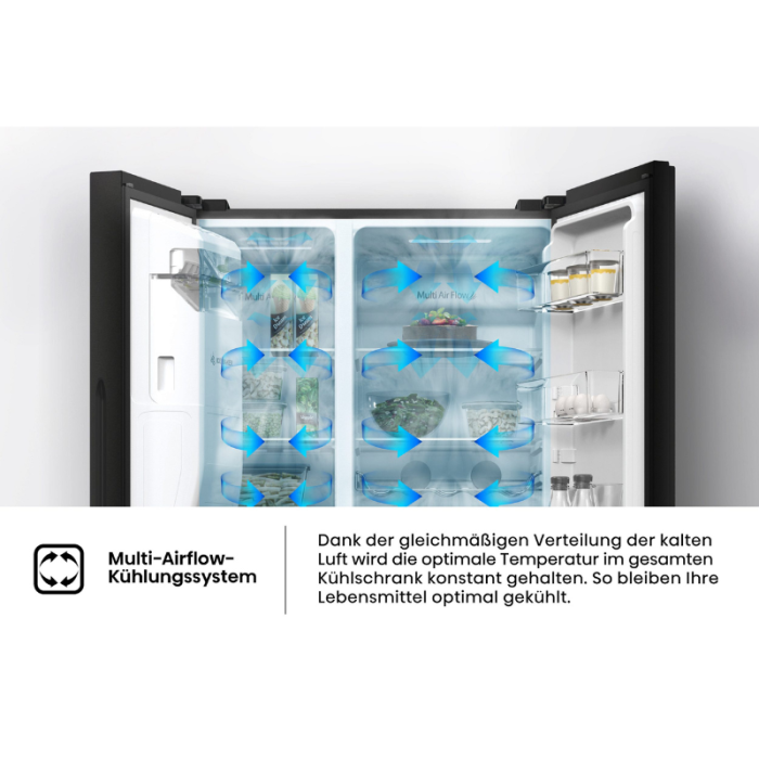 HISENSE Side-by-Side RSIM535AFE Dozator za vodu/led, NoFrost, sa spremnikom za vodu, proizveden u Europi - Slika 13