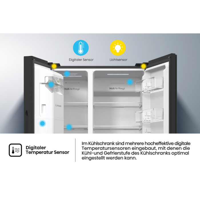 HISENSE Side-by-Side RSIM535AFE Dozator za vodu/led, NoFrost, sa spremnikom za vodu, proizveden u Europi - Slika 12