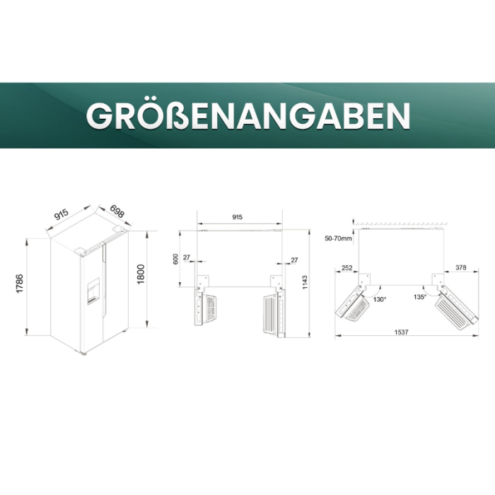 HISENSE Side-by-Side RSIM535AFE Dozator za vodu/led, NoFrost, sa spremnikom za vodu, proizveden u Europi - Slika 32