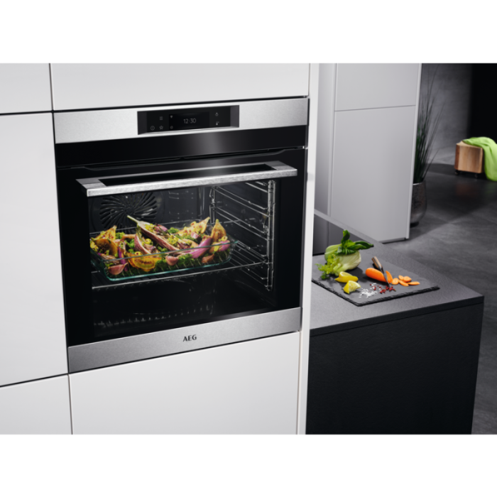 AEG UGRADBENA PEĆNICA GB7080P 8000 potpomognuto kuhanje / ugradbena pećnica / pirolitičko samočišćenje / nehrđajući čelik s završnim slojem protiv otisaka prstiju - Slika 3