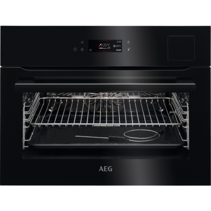 AEG Parna pećnica KSK792280B Čišćenje parom, sous vide, senzor temperature jezgre - Slika 1