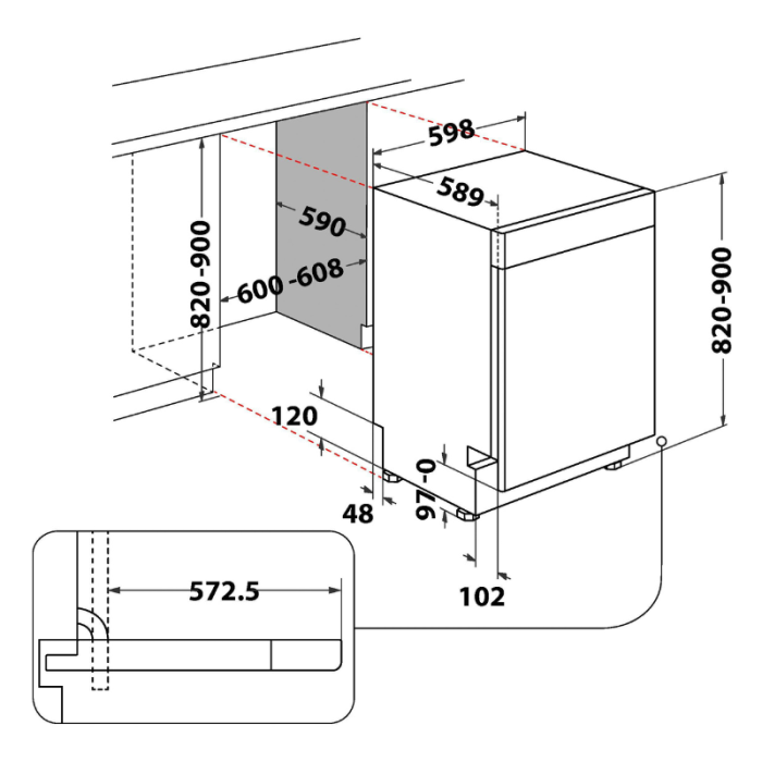 PRIVILEG Podpultna perilica posuđa P0U ECO D551 S - Slika 9