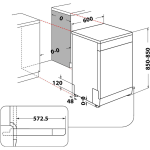 BAUKNECHT Samostojeća perilica posuđa B0F D651A X ActiveDry - sustav automatskog otvaranja vrata - Slika 5