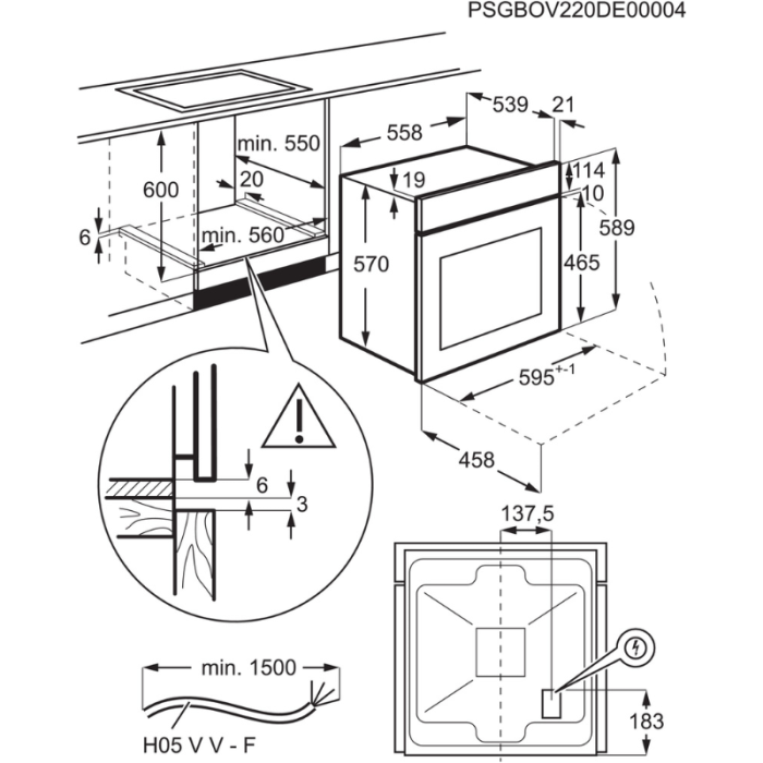 AEG Ugradbena pećnica OU5AB10CM od nehrđajućeg čelika s otpornošću na otiske prstiju / A - Slika 6