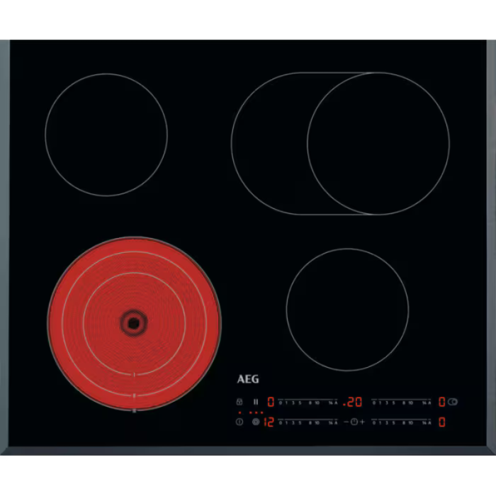 AEG HRB64470FB 3000 Radiant ploča za kuhanje / Samostalna staklokeramička ploča za kuhanje / 60 cm - Slika 1