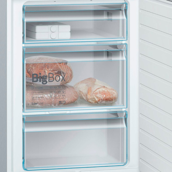 BOSCH Kombinacija hladnjaka i zamrzivača Serija 6 KGE39ALCA Low Frost, VitaFresh ladica, Big Box, LED svjetlo, Super hlađenje - Slika 8