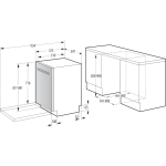 GORENJE Podpultna perilica posuđa GU673A65X TotalDry - automatsko otvaranje vrata - Slika 5