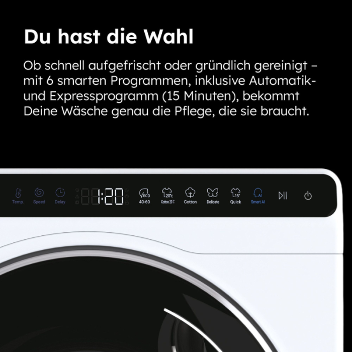 HAIER Perilica rublja MINI-WASHER HW50-BP12307 posebno kompaktne dimenzije (70 cm visine, 51 cm širine) - Slika 17