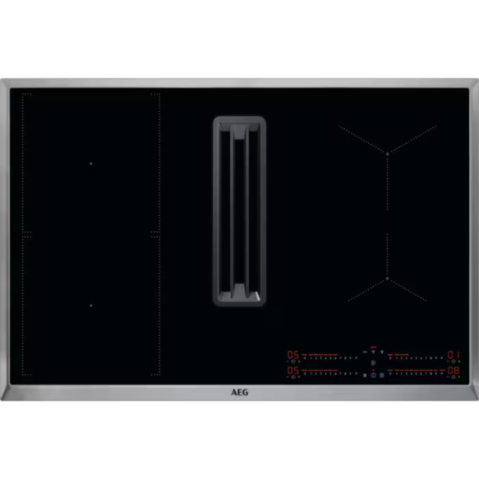 AEG CCE84543XB Samostalna ploča za kuhanje s integriranom napom / odvodom zraka prema dolje / recirkulacijom / 80 cm - Slika 1