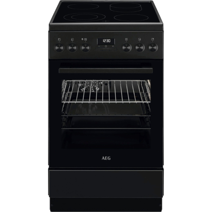 AEG Električni samostojeći štednjak CCB54492BB Kuhanje na 3 razine s 8 programa, uključujući pribor i timer - Slika 1