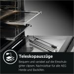 AEG Električni samostojeći štednjak CCB54492BB Kuhanje na 3 razine s 8 programa, uključujući pribor i timer - Slika 7