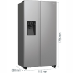 HISENSE Side-by-Side RSIM535ACE Dozator vode/leda, NoFrost, sa spremnikom za vodu, proizvedeno u Europi - Slika 25