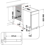 BAUKNECHT Ugradbena perilica posuđa BK6UB10BS7A0X PowerClean - Slika 13