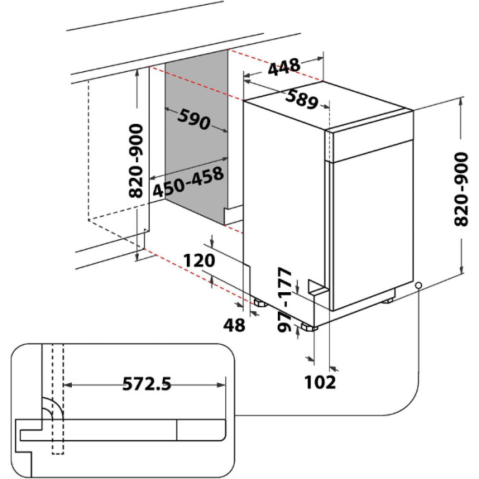BAUKNECHT Ugradbena perilica posuđa BK6UB10BS7A0X PowerClean - Slika 13