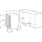 GORENJE potpuno ugradbena perilica posuđa GV520E10 - Slika 8