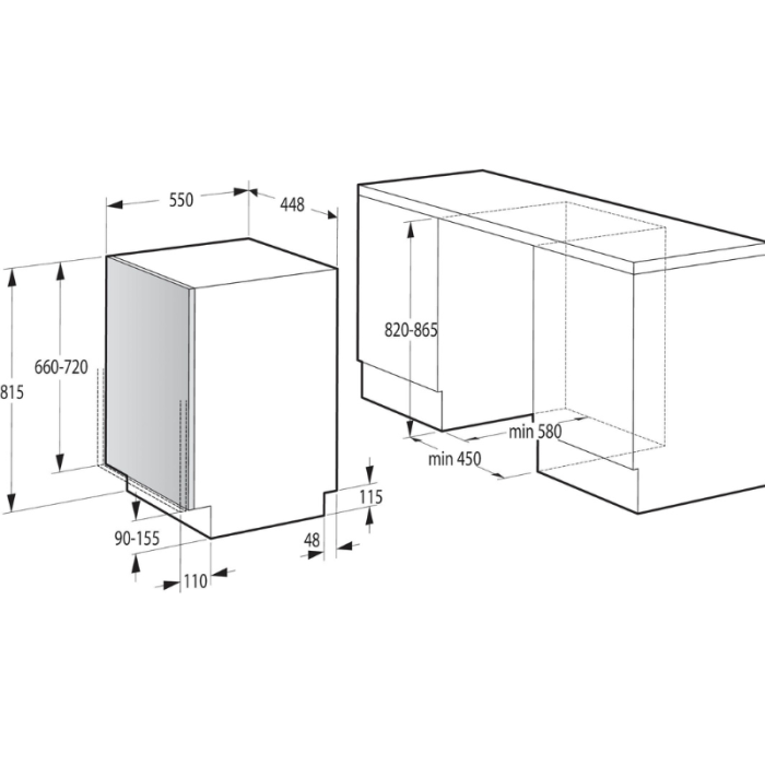 GORENJE potpuno ugradbena perilica posuđa GV520E10 - Slika 8
