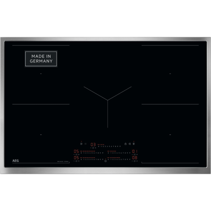 AEG Indukcijska ploča za kuhanje serije 6000 TK85IM0FRB PowerBoost, 5 zona za kuhanje, Hob²Hood, Doublebridge, Proizvedeno u Njemačkoj - Slika 1