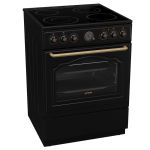 GORENJE Električni samostojeći štednjak GECS6B70CLB AquaClean