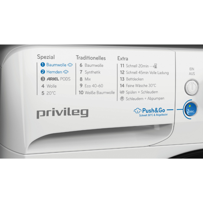 PRIVILEG Perilica rublja PWFV X 953 AA Kratki 45' – s punim teretom - Slika 13