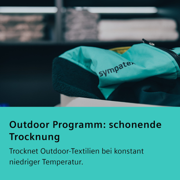 SIEMENS Sušilica s toplinskom pumpom WQ45B2B40 Samočisteći kondenzator, intelligentDry, autoDry, Home Connect - Slika 11