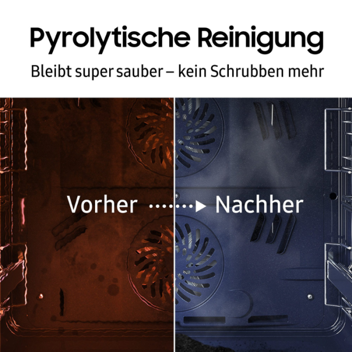 SAMSUNG Pirolitička pećnica Serija 4 NV7B44503DB Mat završna obrada stvara elegantan i moderan izgled. - Slika 9