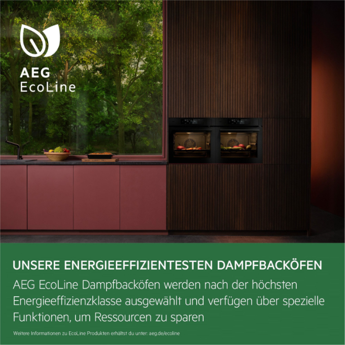 AEG Ugradbena pećnica 9000 TP9SB82WAB AI pomoćnik za kuhanje, 100% kuhanje na pari i sous vide, Wi-Fi, Proizvedeno u Njemačkoj - Slika 5