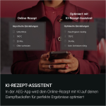 AEG Ugradbena pećnica 9000 TP9SB82WAB AI pomoćnik za kuhanje, 100% kuhanje na pari i sous vide, Wi-Fi, Proizvedeno u Njemačkoj - Slika 4