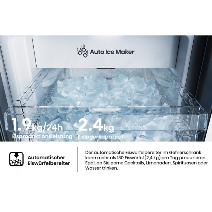 HISENSE side by side RQ5P470SYID Dozator vode/leda, Total NoFrost, Metalno hlađenje - Slika 17