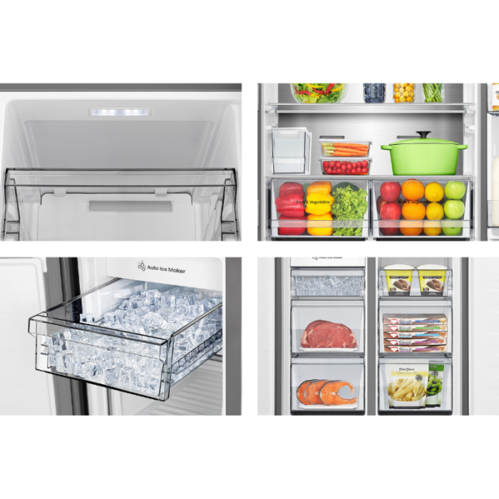 HISENSE side by side RQ5P470SYID Dozator vode/leda, Total NoFrost, Metalno hlađenje - Slika 16