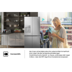 HISENSE side by side RQ5P470SYID Dozator vode/leda, Total NoFrost, Metalno hlađenje - Slika 10