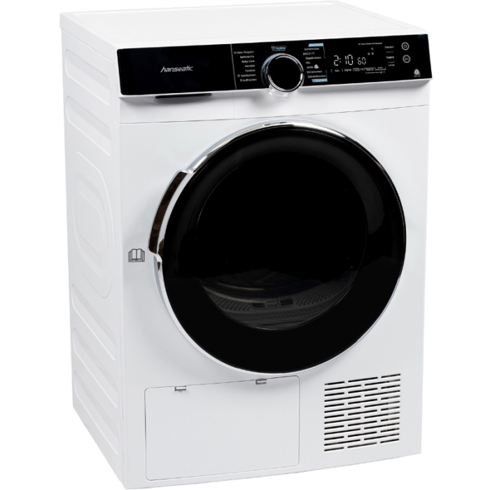 HANSEATIC Sušilica s toplinskom pumpom HWTK8A3GT Vuna, posteljina, odjeća za van, košulje i oprema za bebe - Slika 1