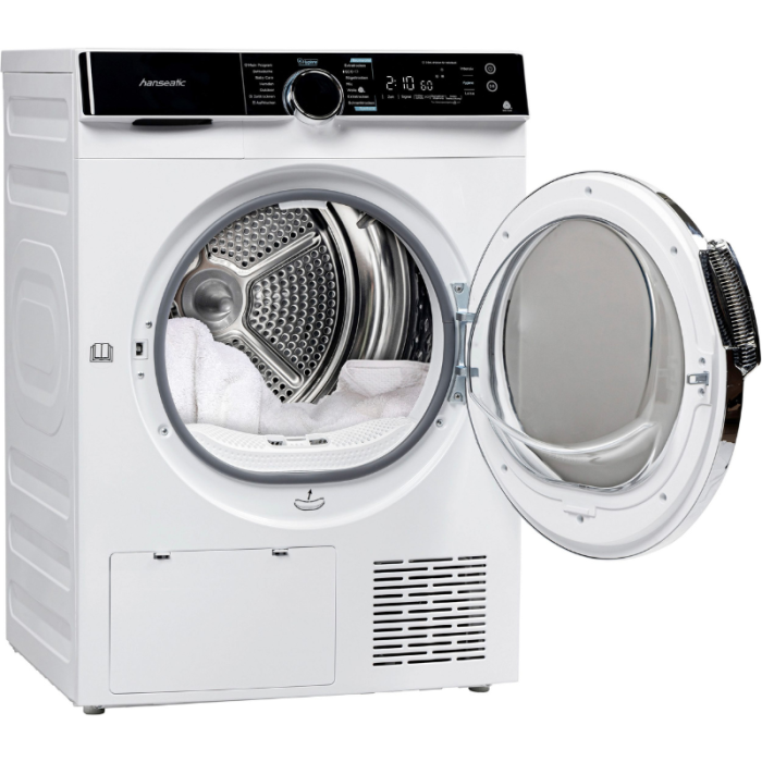 HANSEATIC Sušilica s toplinskom pumpom HWTK8A3GT Vuna, posteljina, odjeća za van, košulje i oprema za bebe - Slika 2