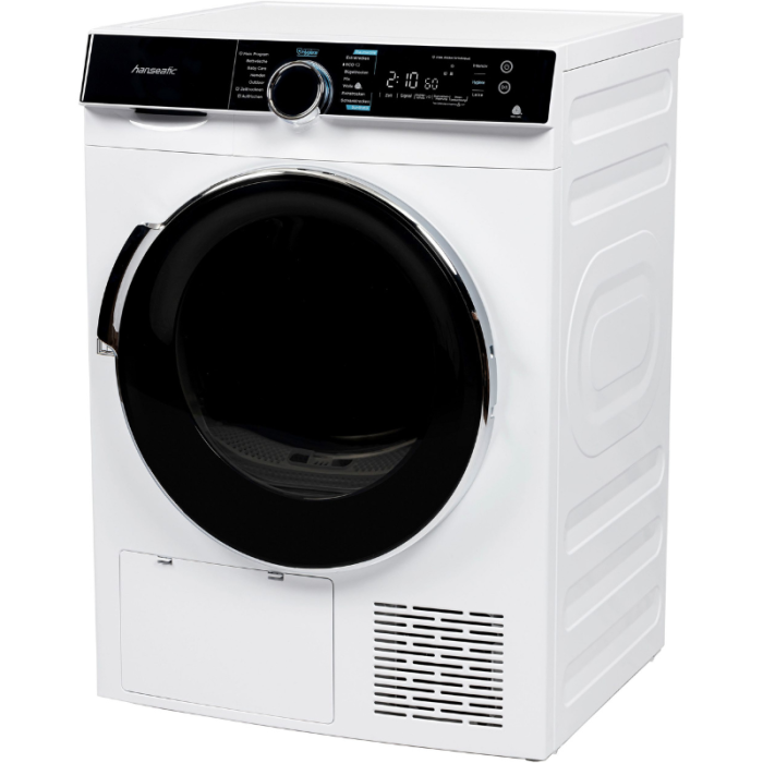 HANSEATIC Sušilica s toplinskom pumpom HWTK8A3GT Vuna, posteljina, odjeća za van, košulje i oprema za bebe - Slika 3