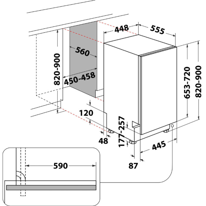 PRIVILEG Potpuno ugradbena perilica posuđa RSIO 3T224 E (2) - Slika 8