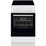 AEG Električni samostojeći štednjak CCB50090BW 4 zone za kuhanje, 6 programa, energetska klasa A, uključujući lim za pečenje