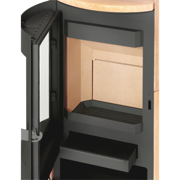 KAMIN Ekskluzivna peć na drva Heathus MAIA od pješčanika 6 kW, povremeno gorenje, mjesto ugradnje u vašem domu, odjeljak za čaj i drva - Slika 5