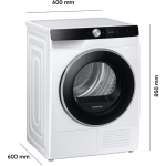 SAMSUNG Sušilica s toplinskom pumpom DV6400D DV90DG6845LKU2 Prikaz običnog teksta - Jednostavno i praktično rukovanje - Slika 4