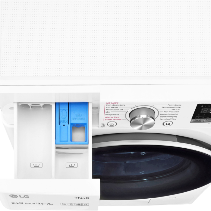 LG Perilica-sušilica rublja V7WD107H2E TurboWash® - Pere za samo 39 minuta - Slika 9